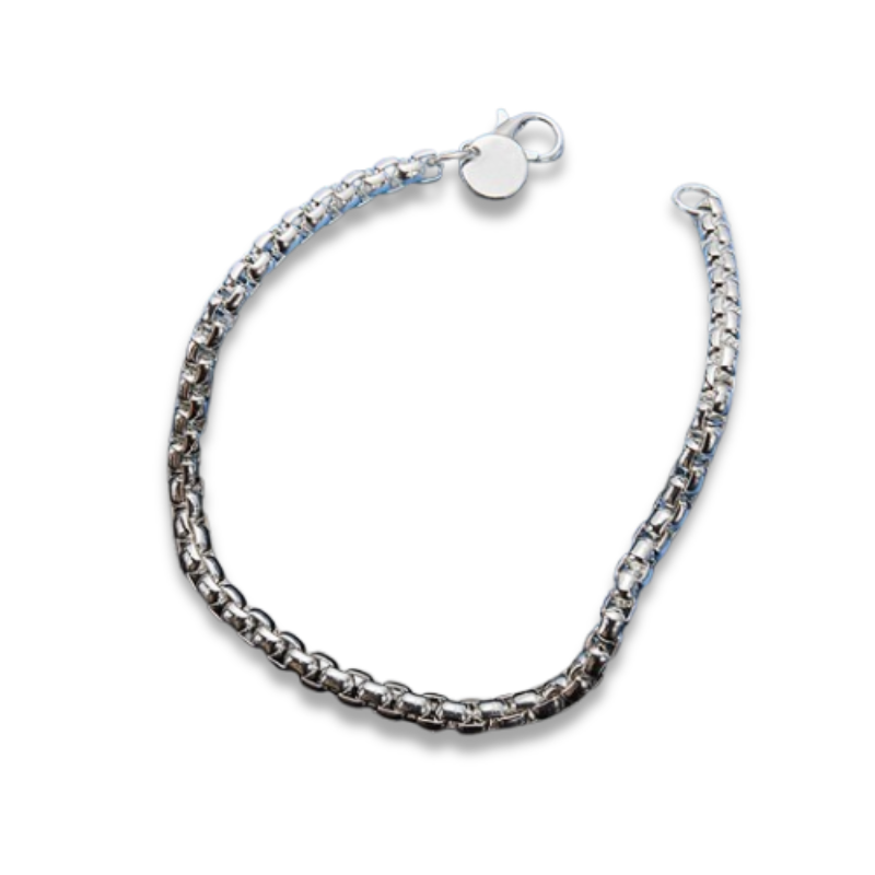 Venetian Bracelet in Rhodium-Plated Sterling Silver